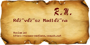 Révész Madléna névjegykártya